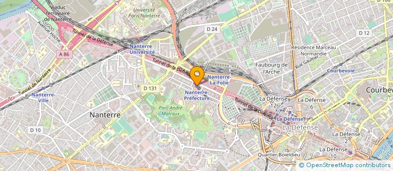 localisation de l'entreprise ACS SOLUTIONS à NANTERRE