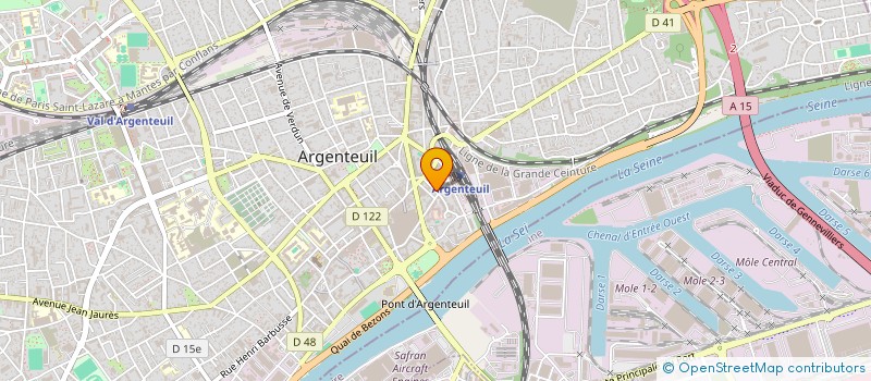 localisation de l'entreprise ACS TRANSPORT DE PERSONNES  ARGENTEUIL