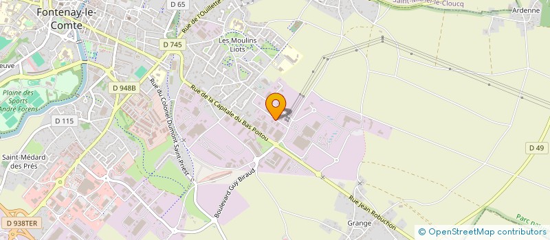 localisation de l'entreprise ACS VENDEE FORMATION à FONTENAY-LE-COMTE