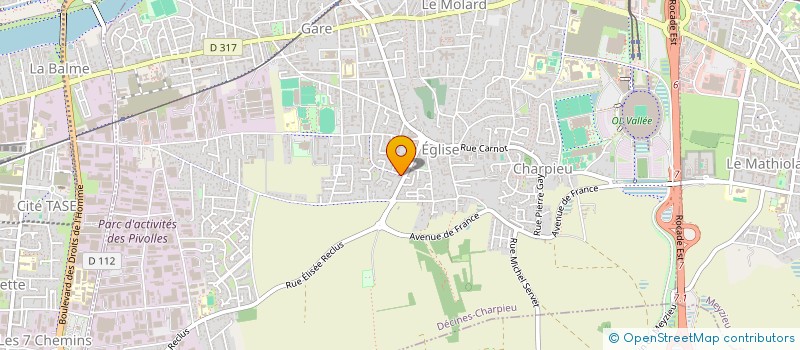 localisation de l'entreprise ACS2I  DECINES-CHARPIEU