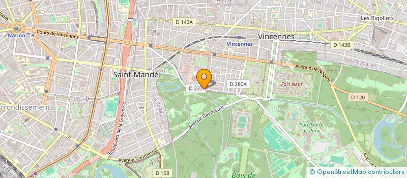 localisation de l'entreprise ACSA à SAINT-MANDE