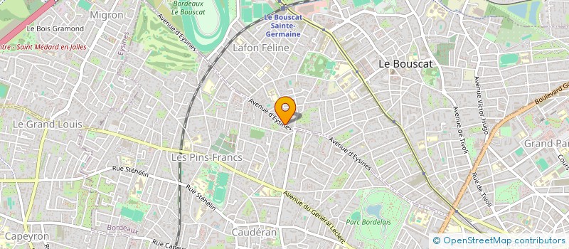 localisation de l'entreprise ACSANT à LE BOUSCAT