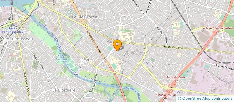 localisation de l'entreprise ACSB GRAND WEST à NANTES