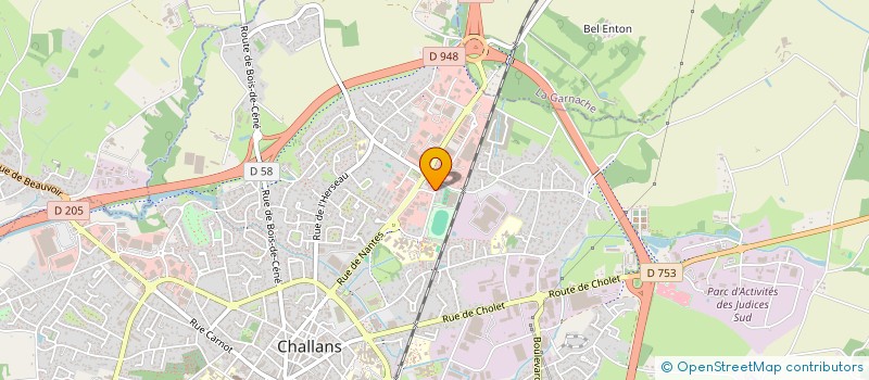 localisation de l'entreprise ACSD CLAVURERIE à CHALLANS