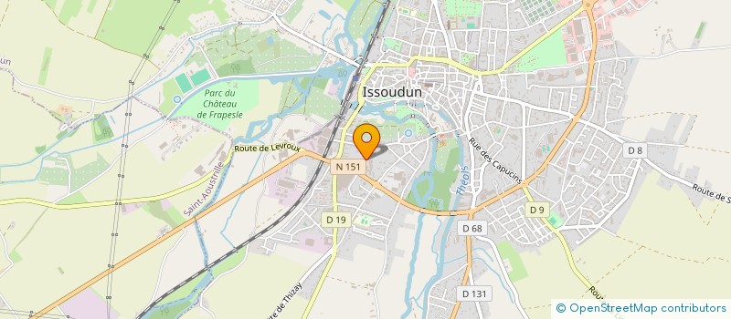 localisation de l'entreprise ACSE FORP à ISSOUDUN