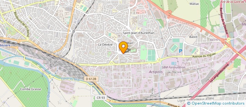 localisation de l'entreprise ACSE SUD AVOCATS CONSEILS DE SOCIETES ET ENTREPRISES à BEZIERS