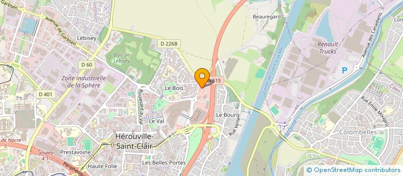 localisation de l'entreprise ACSEA à HEROUVILLE-SAINT-CLAIR