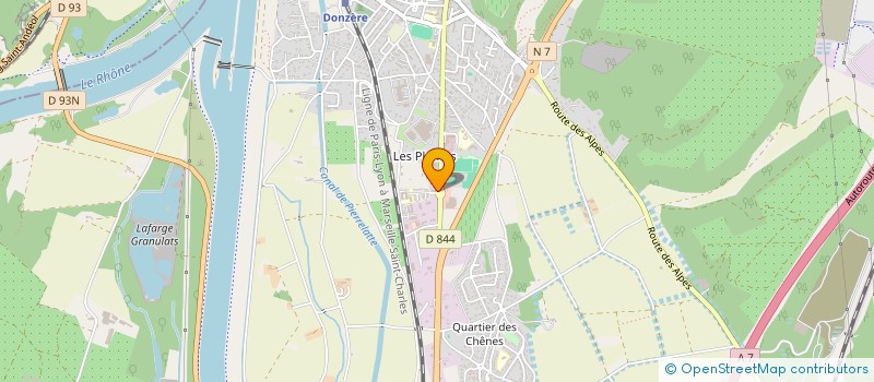 localisation de l'entreprise ACSEE à DONZERE
