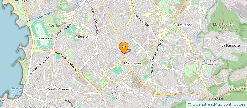 localisation de l'entreprise ACSENT SERVICES à MARSEILLE