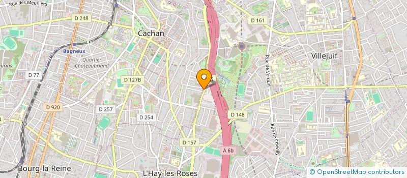 localisation de l'entreprise ACSF  CACHAN