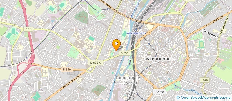 localisation de l'entreprise ACSI RH à VALENCIENNES