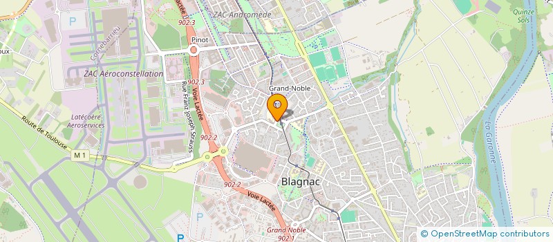 localisation de l'entreprise ACSIB à BLAGNAC