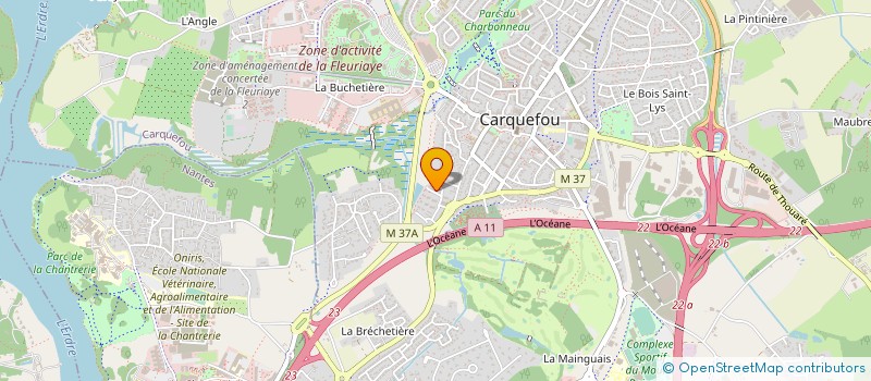 localisation de l'entreprise ACSII à CARQUEFOU