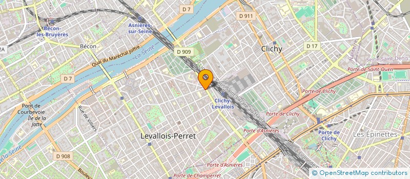 localisation de l'entreprise ACSIO LEVALLOIS à LEVALLOIS-PERRET