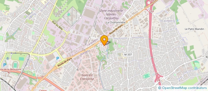 localisation de l'entreprise ACSIR à NANTES