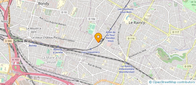 localisation de l'entreprise ACSIST à VILLEMOMBLE