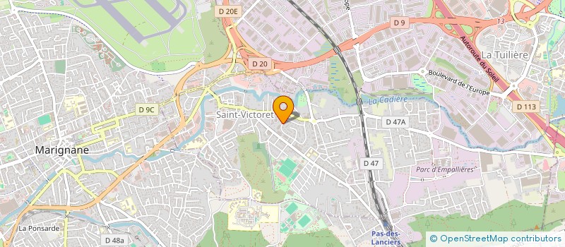 localisation de l'entreprise ACSJ  SAINT-VICTORET