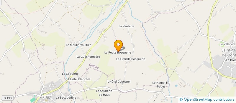 localisation de l'entreprise ACSL  QUIBOU