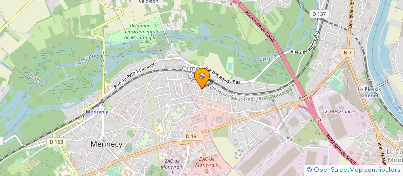 localisation de l'entreprise ACSM  ORMOY