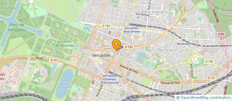 localisation de l'entreprise ACSM à VERSAILLES