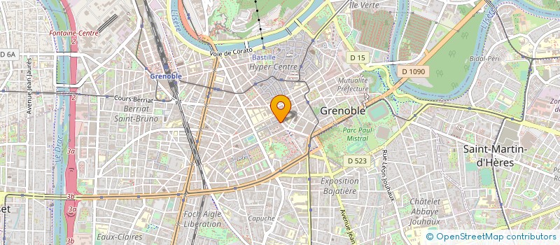 localisation de l'entreprise ACSMBD (ASSOCIATION CREATION SERVICE MEDECINE BUCCO-DENTAIRE) à GRENOBLE