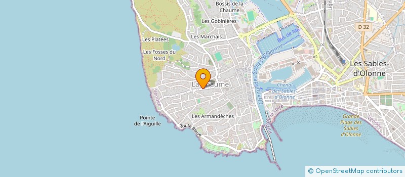 localisation de l'entreprise ACSO IMMO à LES SABLES D'OLONNE