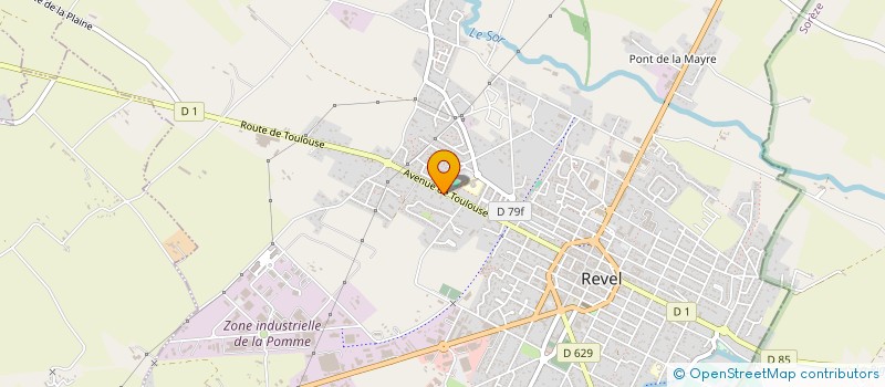 localisation de l'entreprise ACSO REVEL  REVEL