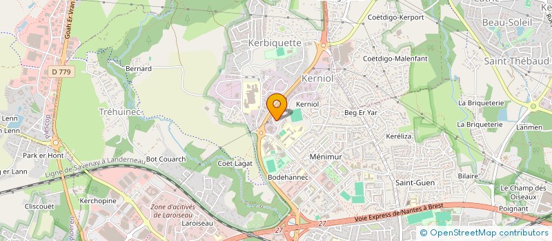 localisation de l'entreprise ACSOMUR - ACTIVITES SOLIDARITE MENIMUR à VANNES