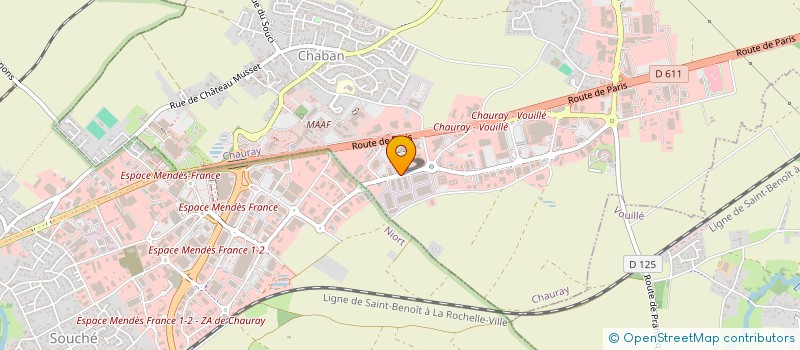 localisation de l'entreprise ACSOR EXPANSION à CHAURAY