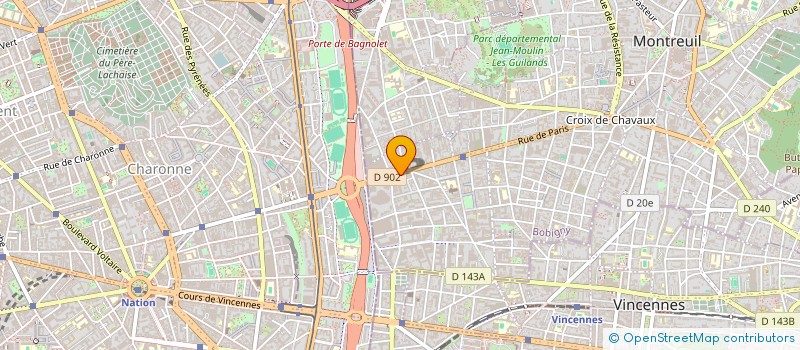 localisation de l'entreprise ACSP à MONTREUIL