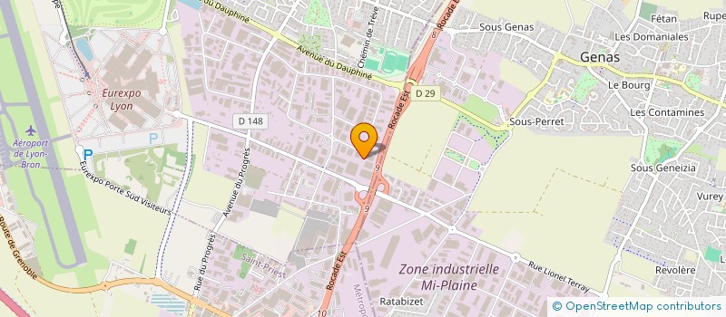 localisation de l'entreprise ACSSON  CHASSIEU