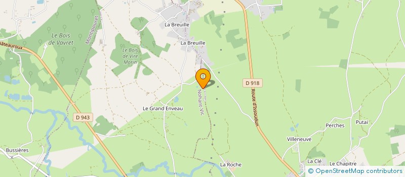 localisation de l'entreprise ACST à NOHANT-VIC