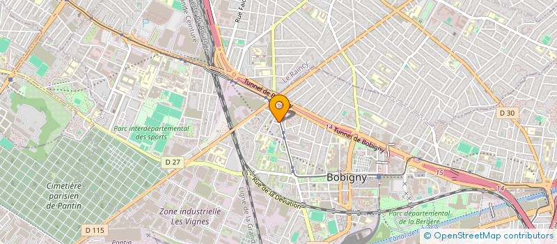 localisation de l'entreprise ACSV  BOBIGNY