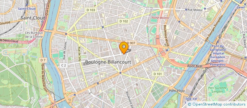 localisation de l'entreprise ACSYS FRANCE à BOULOGNE-BILLANCOURT