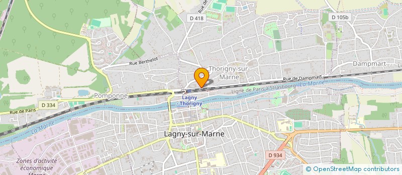 localisation de l'entreprise ACSYSELEC à THORIGNY-SUR-MARNE