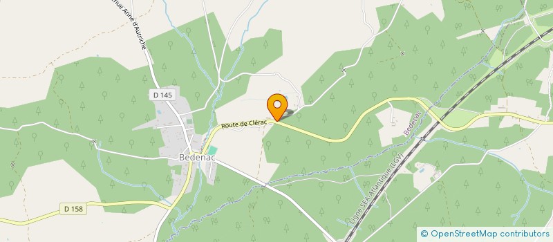 localisation de l'entreprise ACT 33  BEDENAC