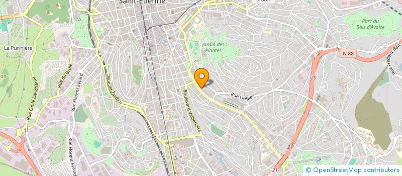 localisation de l'entreprise ACT  SAINT-ETIENNE