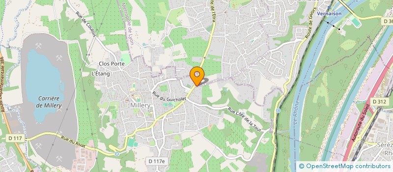 localisation de l'entreprise ACT  MILLERY