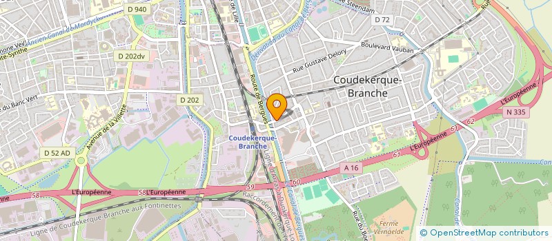 localisation de l'entreprise ACT  COUDEKERQUE-BRANCHE