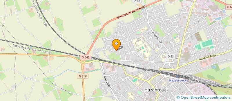 localisation de l'entreprise ACT  HAZEBROUCK