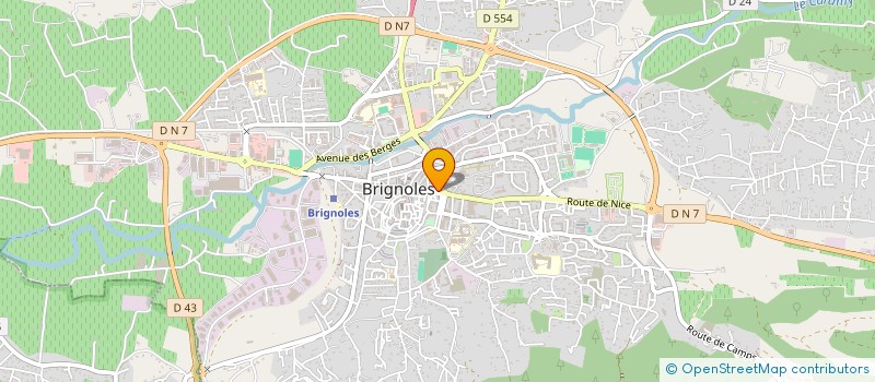 localisation de l'entreprise ACT  BRIGNOLES