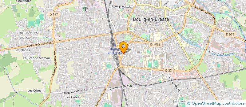 localisation de l'entreprise ACT'ART à BOURG-EN-BRESSE