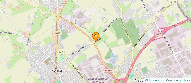 localisation de l'entreprise ACT AUTOMOBILES à RONCQ