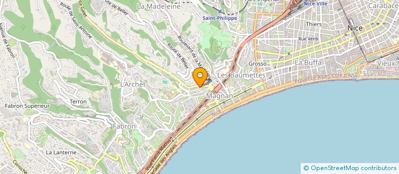 localisation de l'entreprise ACT CONSTRUCTION  NICE