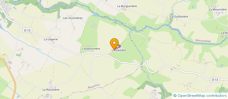 localisation de l'entreprise ACT DEBORDE  REAUMUR