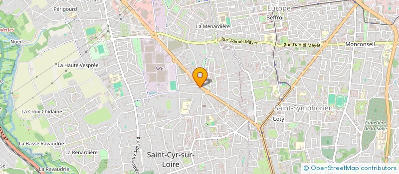 localisation de l'entreprise ACT'ED  SAINT-CYR-SUR-LOIRE