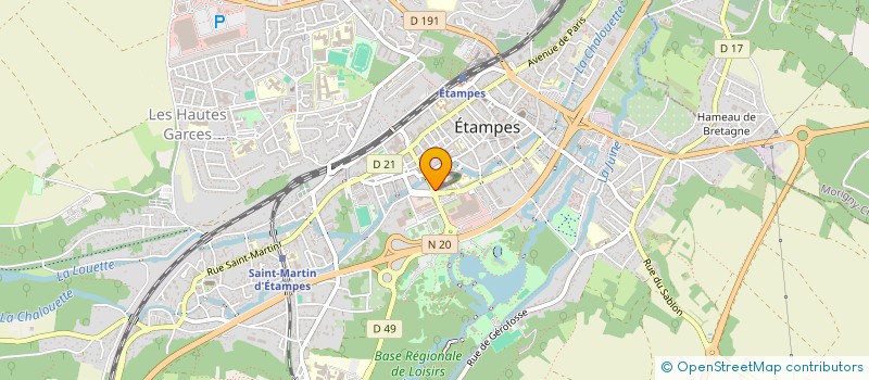 localisation de l'entreprise ACT ENTREPRISES à ETAMPES