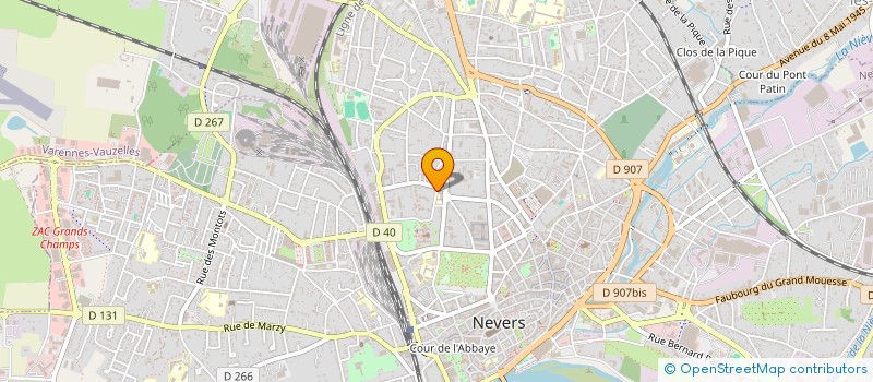 localisation de l'entreprise ACT ENVIRONNEMENT à NEVERS