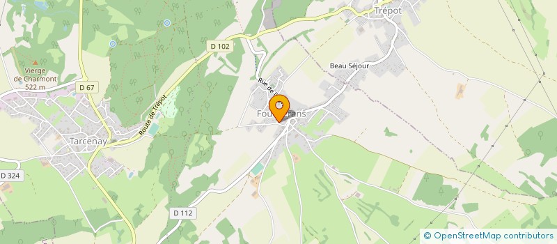 localisation de l'entreprise ACT'ER SYNERGIE à TARCENAY-FOUCHERANS