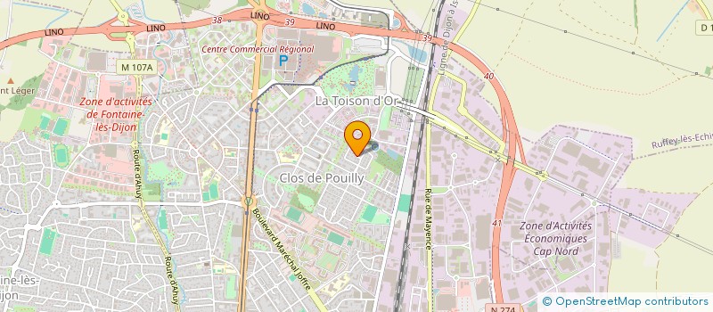localisation de l'entreprise ACT ET AVANCE à DIJON
